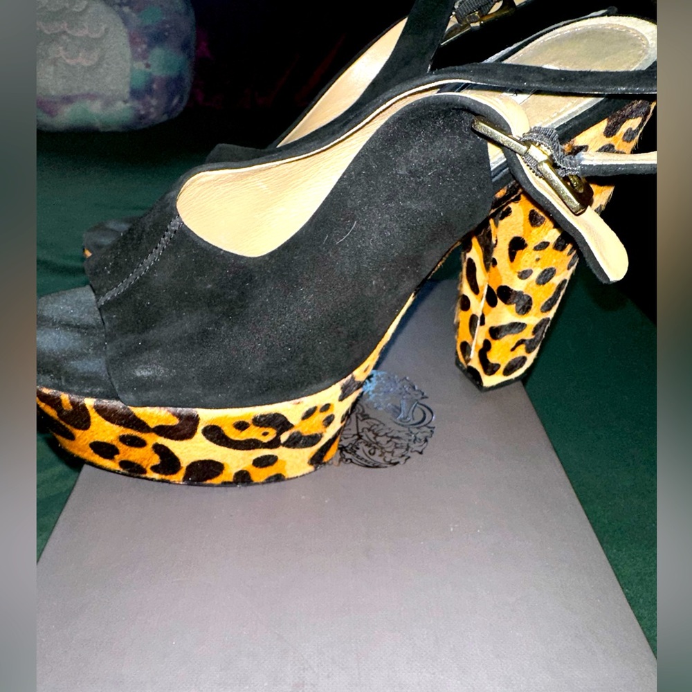 Diane Von Furstenberg Leopard Platforms - Sz 9